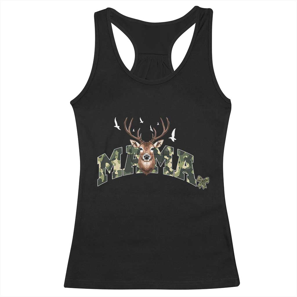 Mama Hunting Life Racerback Tank Top Deer Head Camo Gift TS12 Black Print Your Wear