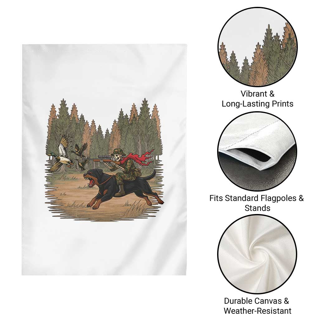 Funny Skeleton Riding Labrador Hunting Garden Flag Gift For Hunter TS12 Print Your Wear