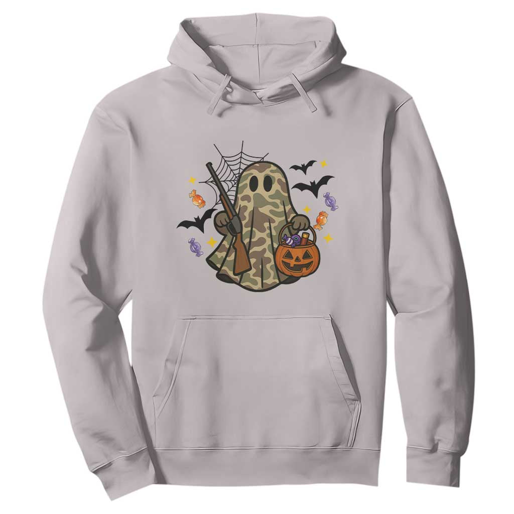 Funny Camo Hunter Halloween Ghost Costume Hoodie TS12 Ice Gray Print Your Wear