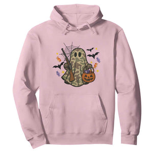 Funny Camo Hunter Halloween Ghost Costume Hoodie TS12 Light Pink Print Your Wear