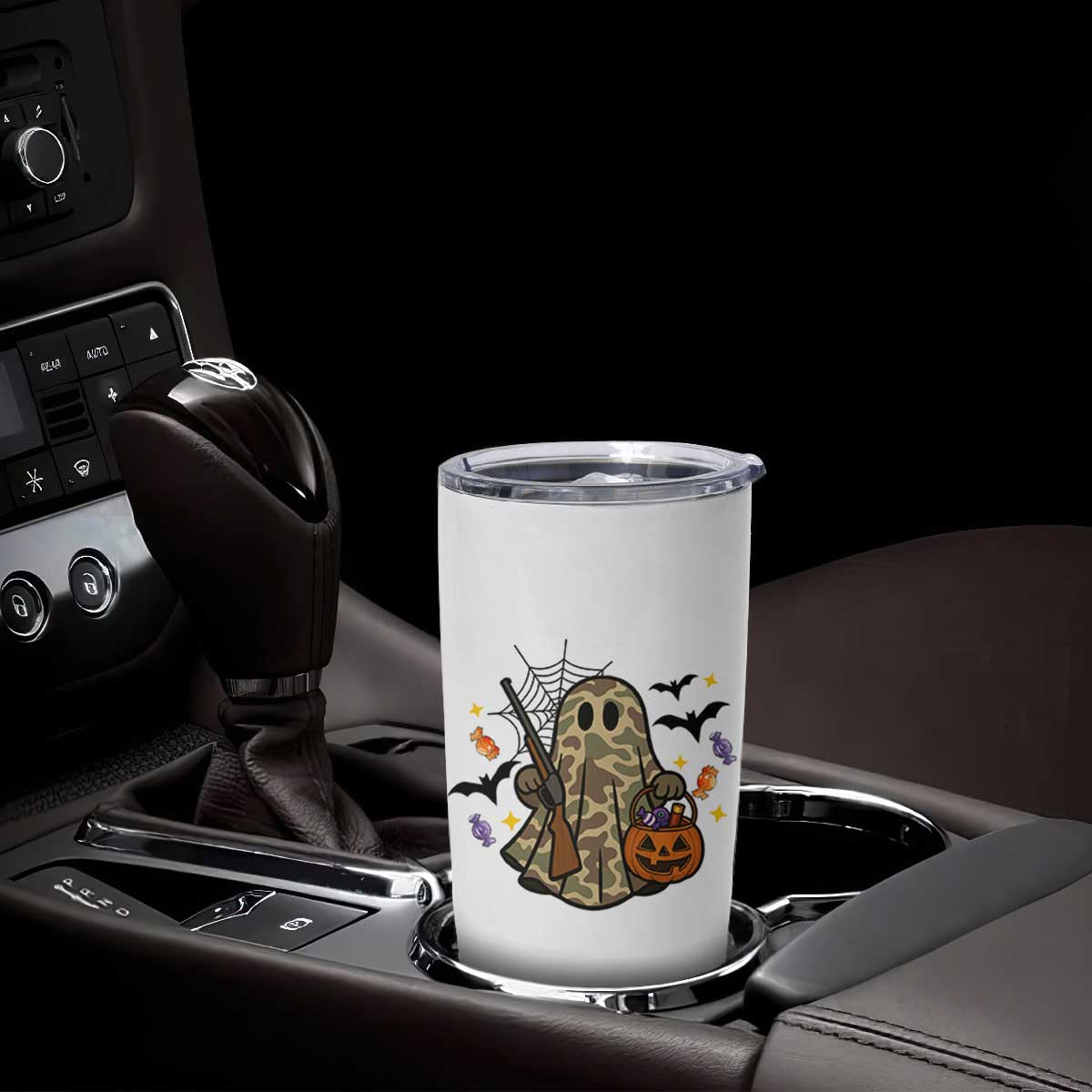 Funny Camo Hunter Halloween Ghost Costume Tumbler Cup TS12 Print Your Wear