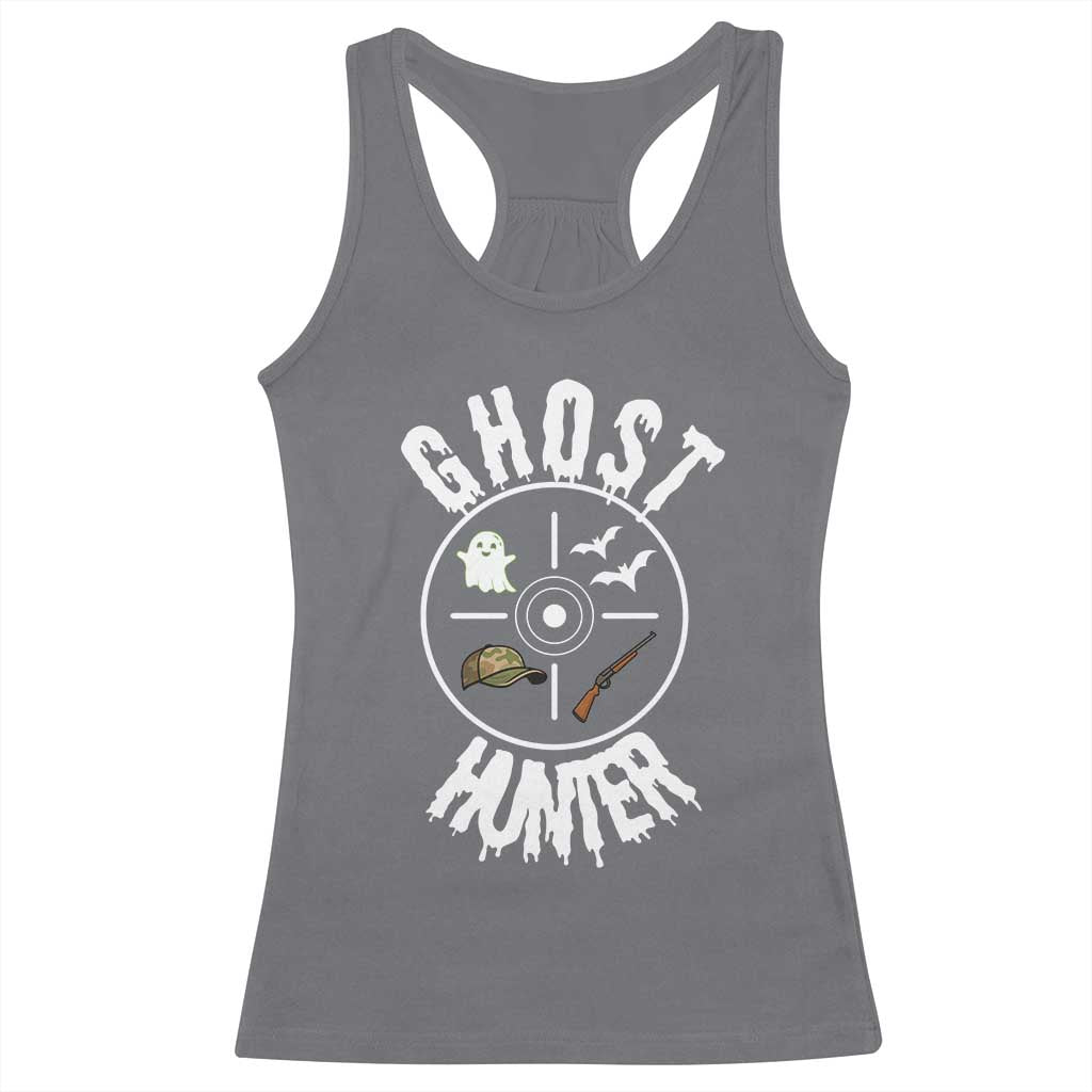 Funny Halloween Ghost Hunter Racerback Tank Top Trick Or Treat Costume TS12 Charcoal Print Your Wear