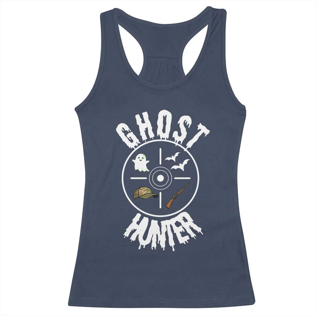 Funny Halloween Ghost Hunter Racerback Tank Top Trick Or Treat Costume TS12 Navy Print Your Wear