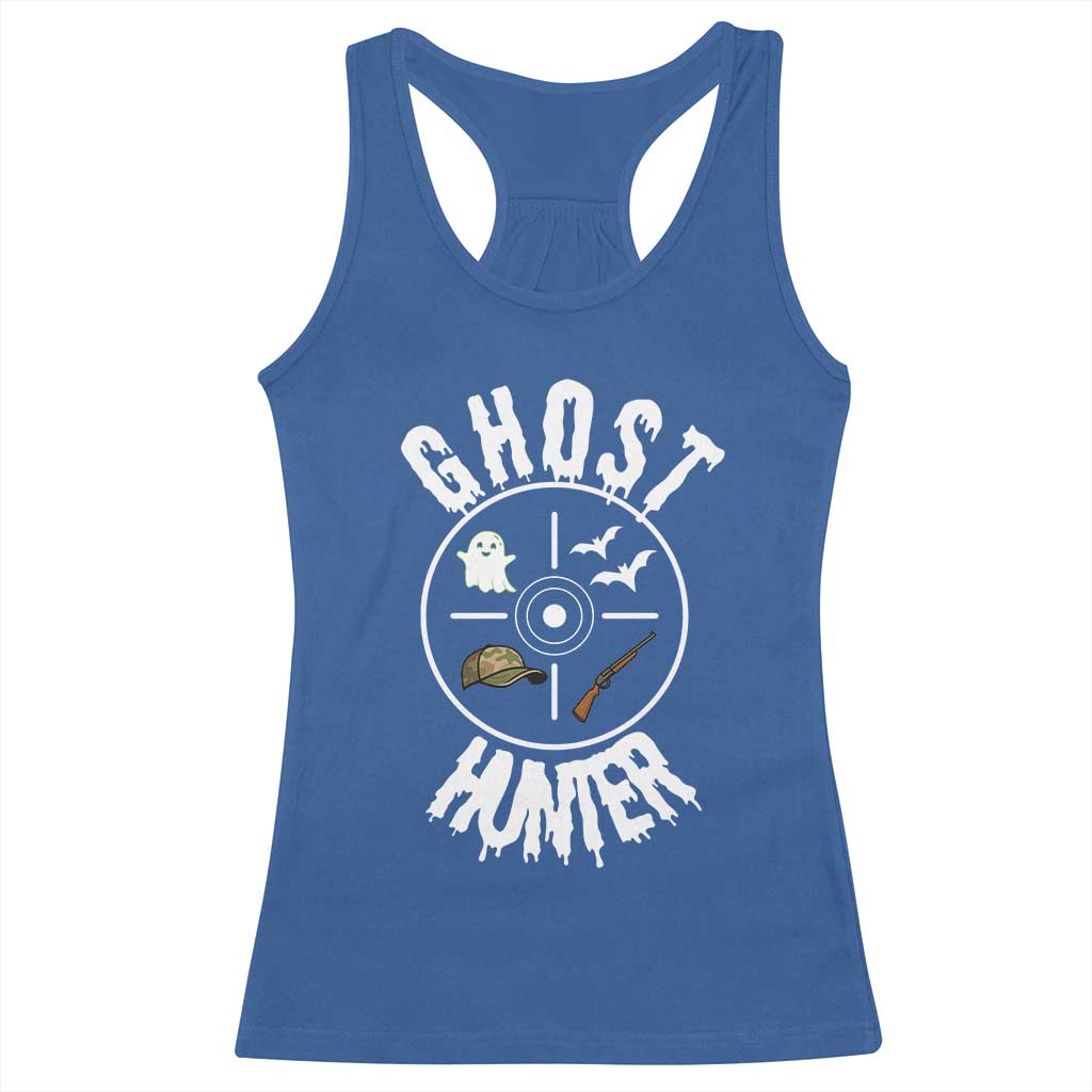 Funny Halloween Ghost Hunter Racerback Tank Top Trick Or Treat Costume TS12 Royal Blue Print Your Wear