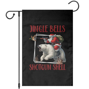 Funny Christmas Hunting Garden Flag Jingle Bells Shotgun Shells TS12 Black Print Your Wear