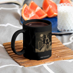 Funny Skeleton Selfie With Border Collie Coffee Mug Halloween Spooky Dog Lover Gift TS12 Print Your Wear