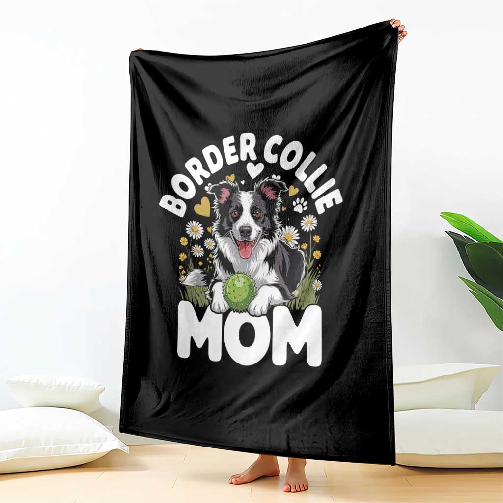 Cute Border Collie Mom Throw Blanket Flower Floral Dog Lover Gift TS12 Print Your Wear
