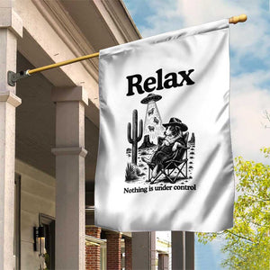 Funny Border Collie UFO Sheep Farmer Garden Flag Relax Nothing Is Under Control Alien Dog Lover Gift TS12 Print Your Wear