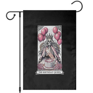 Funny 30th Birthday Queen Tarot Card Garden Flag Gothic Skeleton Dark Humor Gift TS12 Black Print Your Wear
