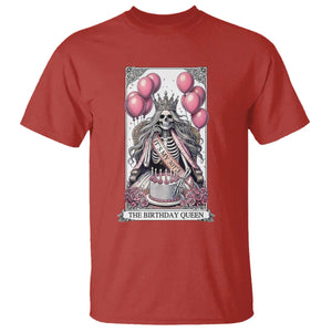 Funny 30th Birthday Queen Tarot Card T Shirt Gothic Skeleton Dark Humor Gift TS12 Red Print Your Wear