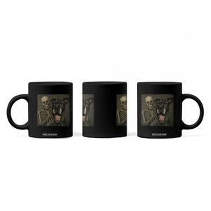 Funny Skeleton Selfie With Great Dane Coffee Mug Halloween Spooky Dog Lover Gift TS12 Print Your Wear