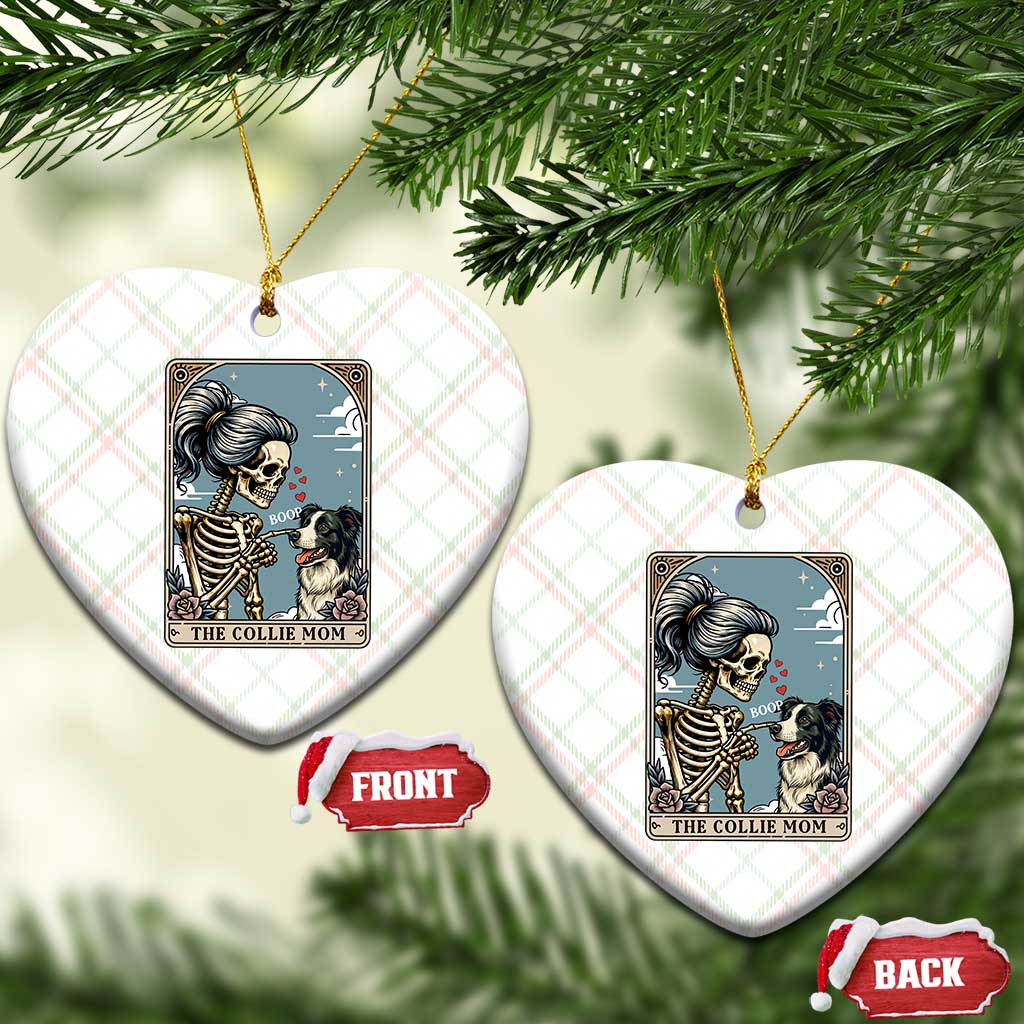 Border Collie Mom Skeleton Tarot Card Ceramic Ornament Boop Sheepdog Dog Lover Gift TS12 Print Your Wear