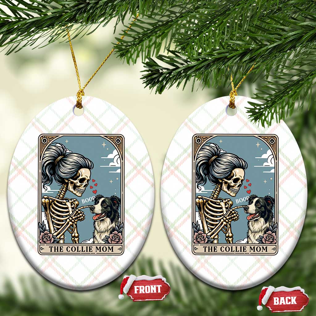 Border Collie Mom Skeleton Tarot Card Ceramic Ornament Boop Sheepdog Dog Lover Gift TS12 Print Your Wear