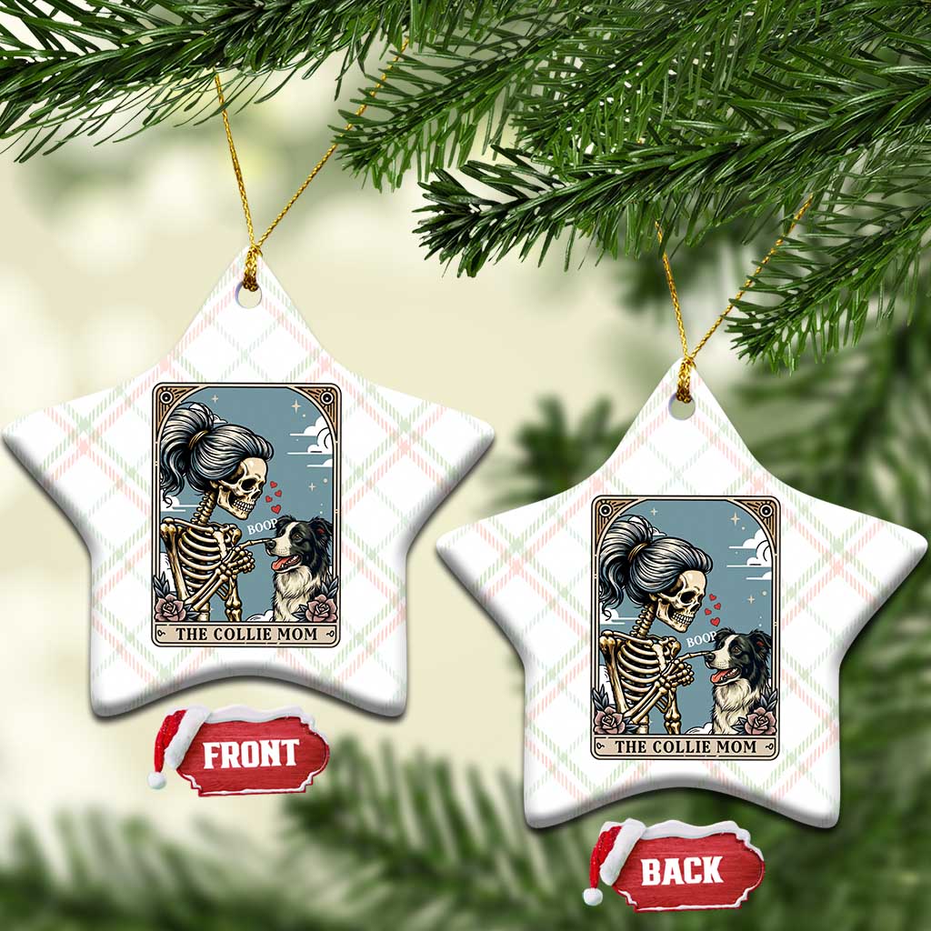 Border Collie Mom Skeleton Tarot Card Ceramic Ornament Boop Sheepdog Dog Lover Gift TS12 Print Your Wear