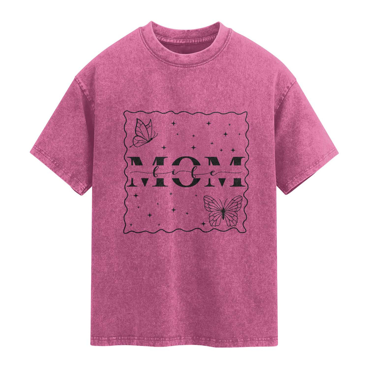 Funny Mom Life Washed Cotton T-Shirt Gift For Mother