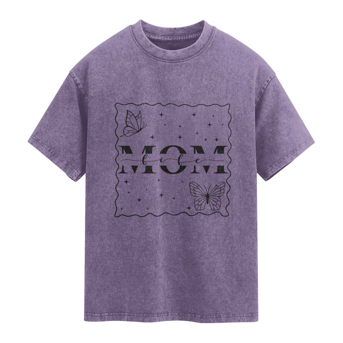 Funny Mom Life Washed Cotton T-Shirt Gift For Mother