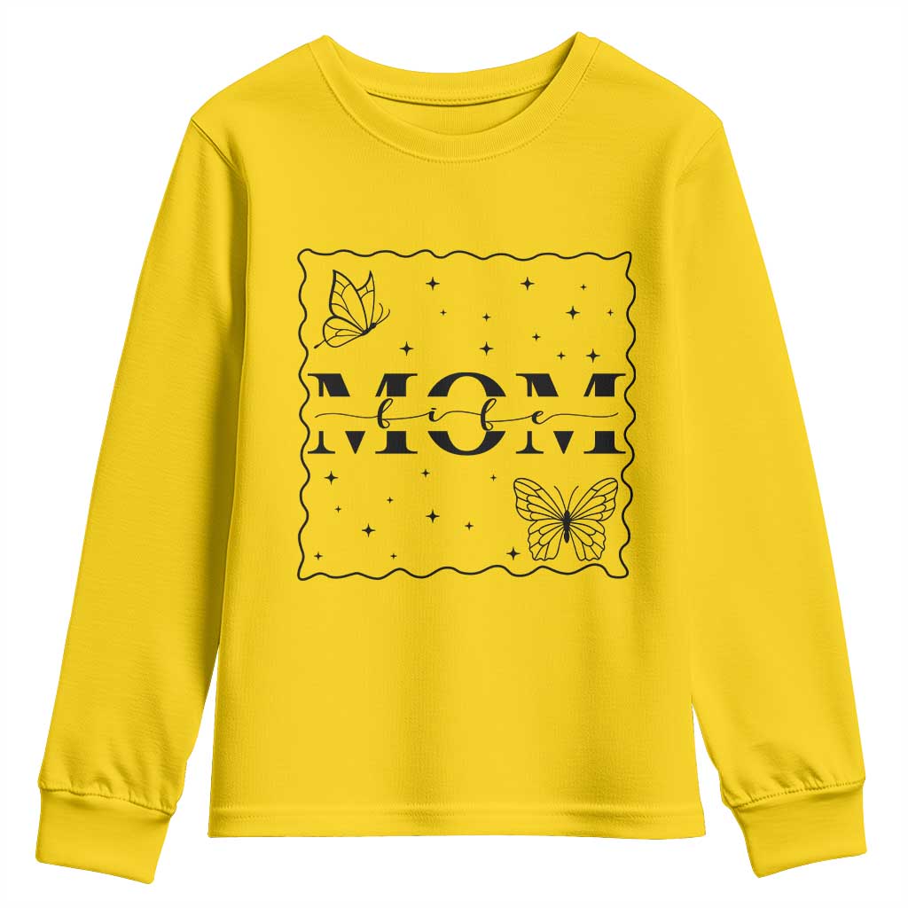 Funny Mom Life Youth Sweatshirt Gift For Mother TS12 Daisy Print Your Wear
