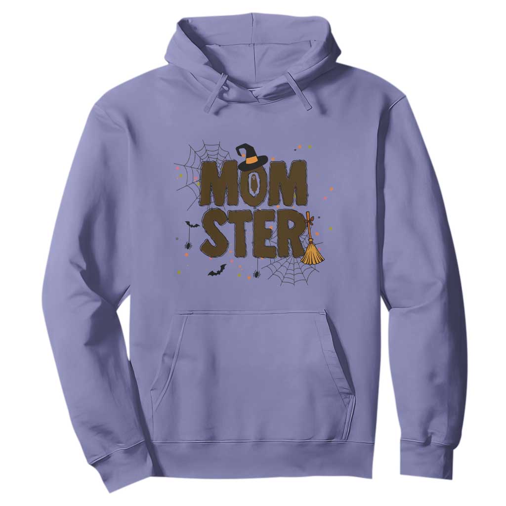 Halloween Mom Life Hoodie Funny Momster Quote TS12 Violet Print Your Wear