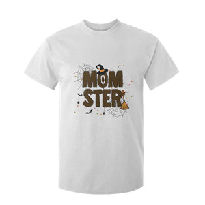 Halloween Mom Life T Shirt For Kid Funny Momster Quote TS12 White Print Your Wear
