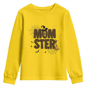 Halloween Mom Life Youth Sweatshirt Funny Momster Quote TS12 Daisy Print Your Wear