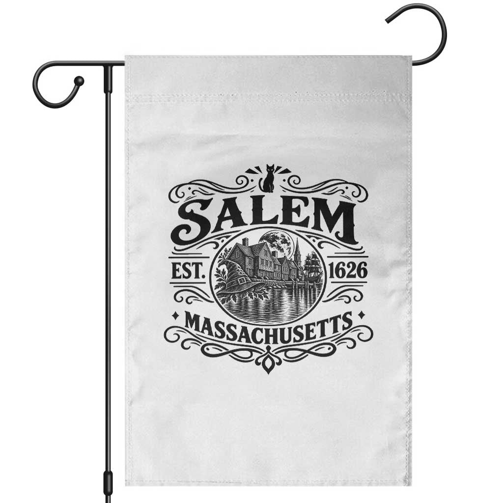 Vintage Salem Massachusetts Est 1626 Garden Flag Witch Heritage Pride Gift