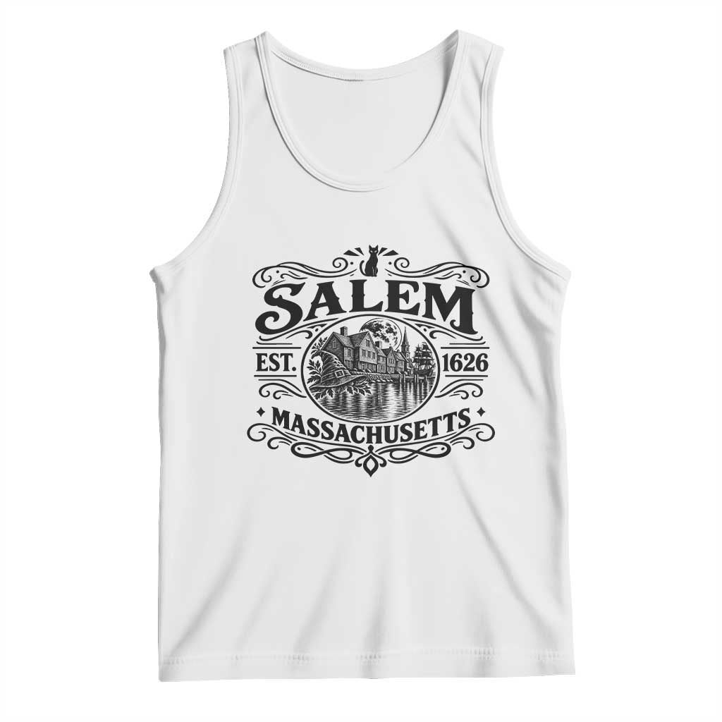 Vintage Salem Massachusetts Est 1626 Tank Top Witch Heritage Pride Gift