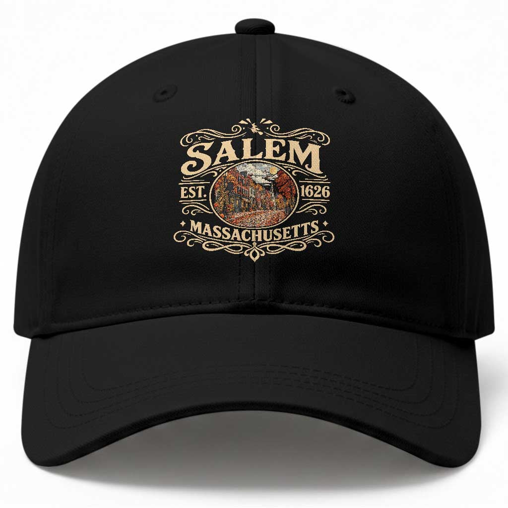 Salem Massachusetts Est 1626 Witch Heritage Baseball Cap Vintage Pride Gift For History Lover