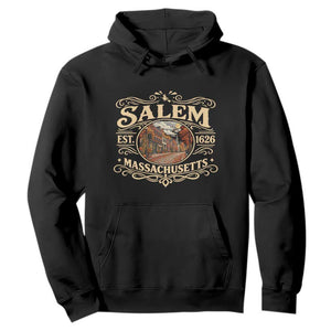 Salem Massachusetts Est 1626 Witch Heritage Hoodie Vintage Pride Gift For History Lover