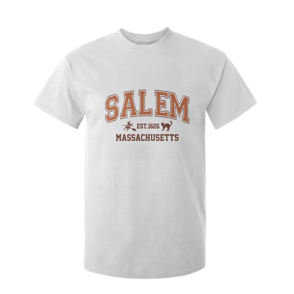 Salem Massachusetts Est 1626 T Shirt For Kid Vintage Witch City History Graphic