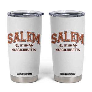 Salem Massachusetts Est 1626 Tumbler Cup Vintage Witch City History Graphic