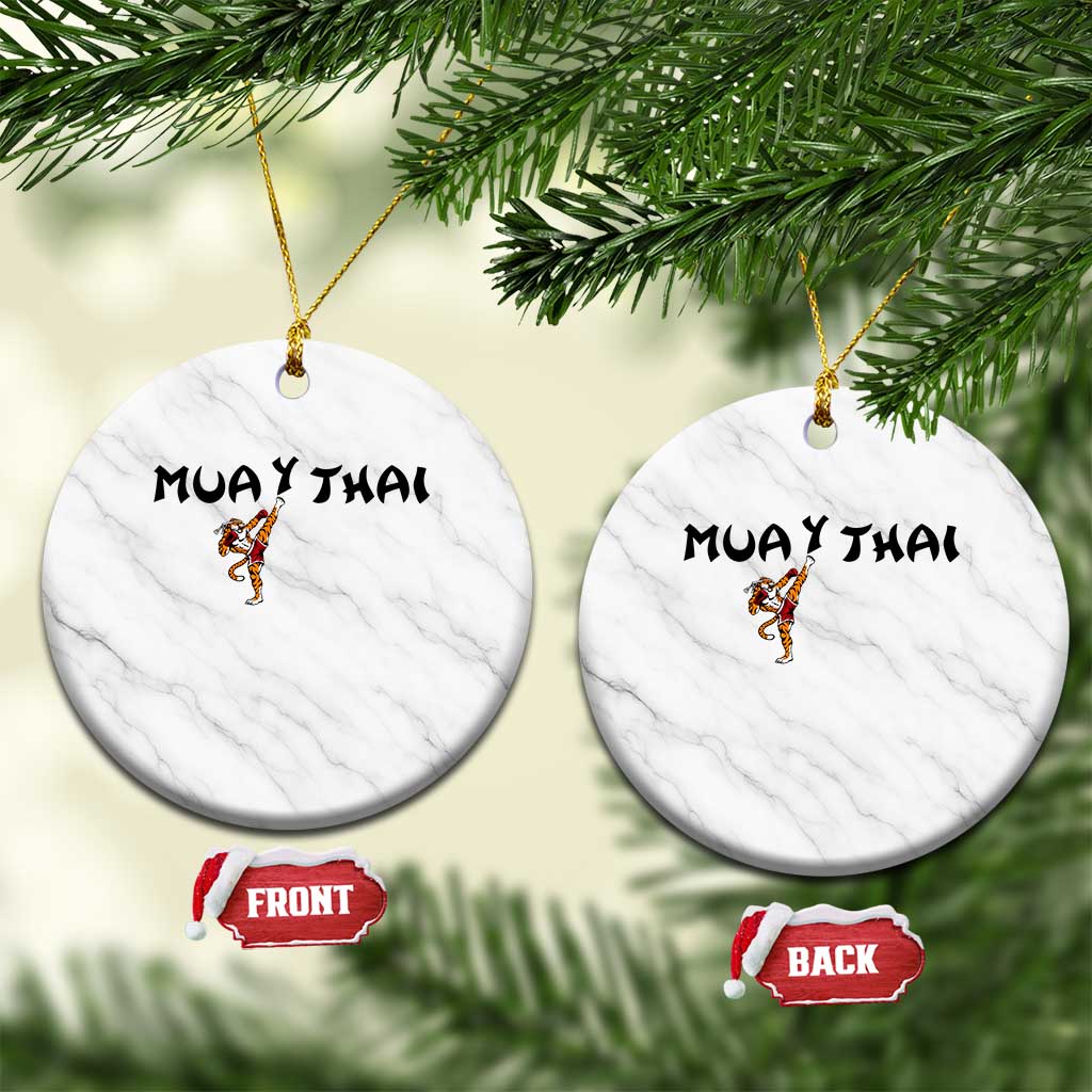 Funny Muay Thai Tiger Ceramic Ornament Fighter Combat Sports Gift