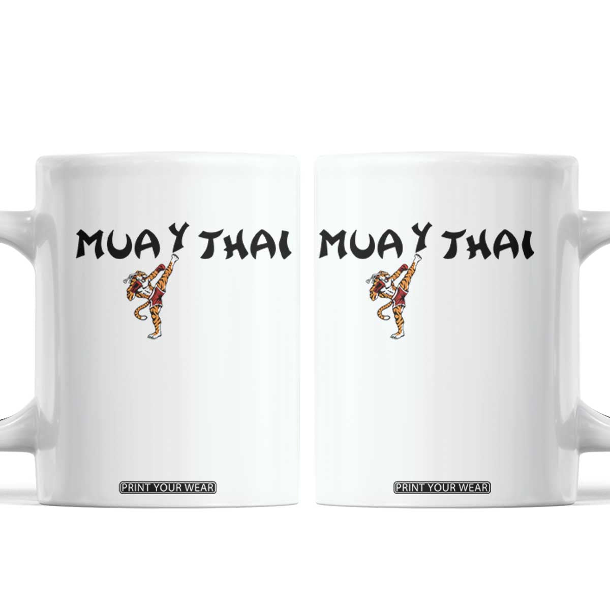 Funny Muay Thai Tiger Coffee Mug Fighter Combat Sports Gift