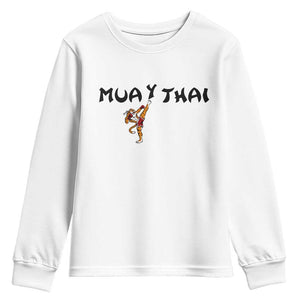 Funny Muay Thai Tiger Youth Sweatshirt Fighter Combat Sports Gift