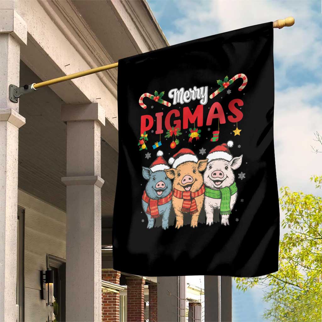 Funny Merry Pigmas Garden Flag Christmas Pigs Farm Gift TS12 Print Your Wear
