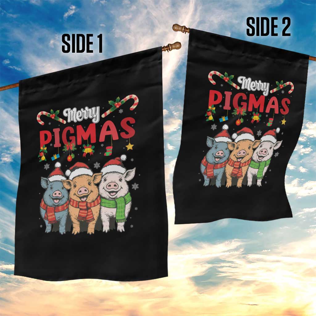 Funny Merry Pigmas Garden Flag Christmas Pigs Farm Gift TS12 Print Your Wear