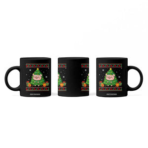 Funny Pig Christmas Tree Ugly Sweater Coffee Mug Farm Animal Gift TS12 Print Your Wear