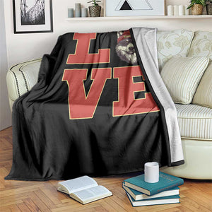 Midwest Wolf Football Pride Throw Blanket Game Day Gift TS12 Print Your Wear