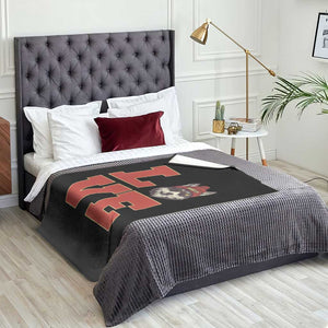 Midwest Wolf Football Pride Throw Blanket Game Day Gift TS12 Print Your Wear