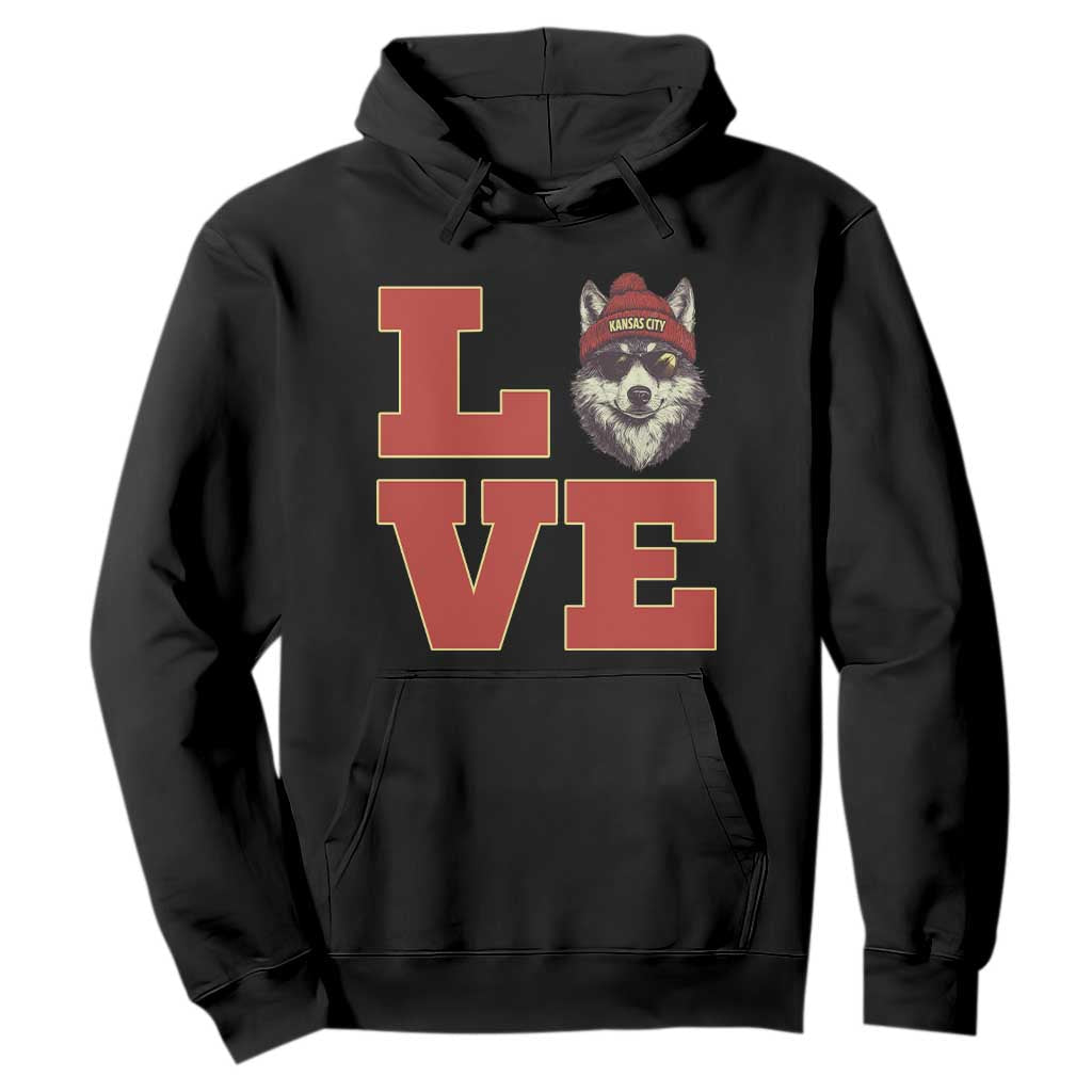 Midwest Wolf Football Pride Hoodie Game Day Gift TS12 Black Print Your Wear