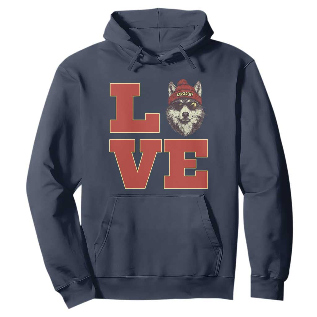 Midwest Wolf Football Pride Hoodie Game Day Gift TS12 Navy Print Your Wear