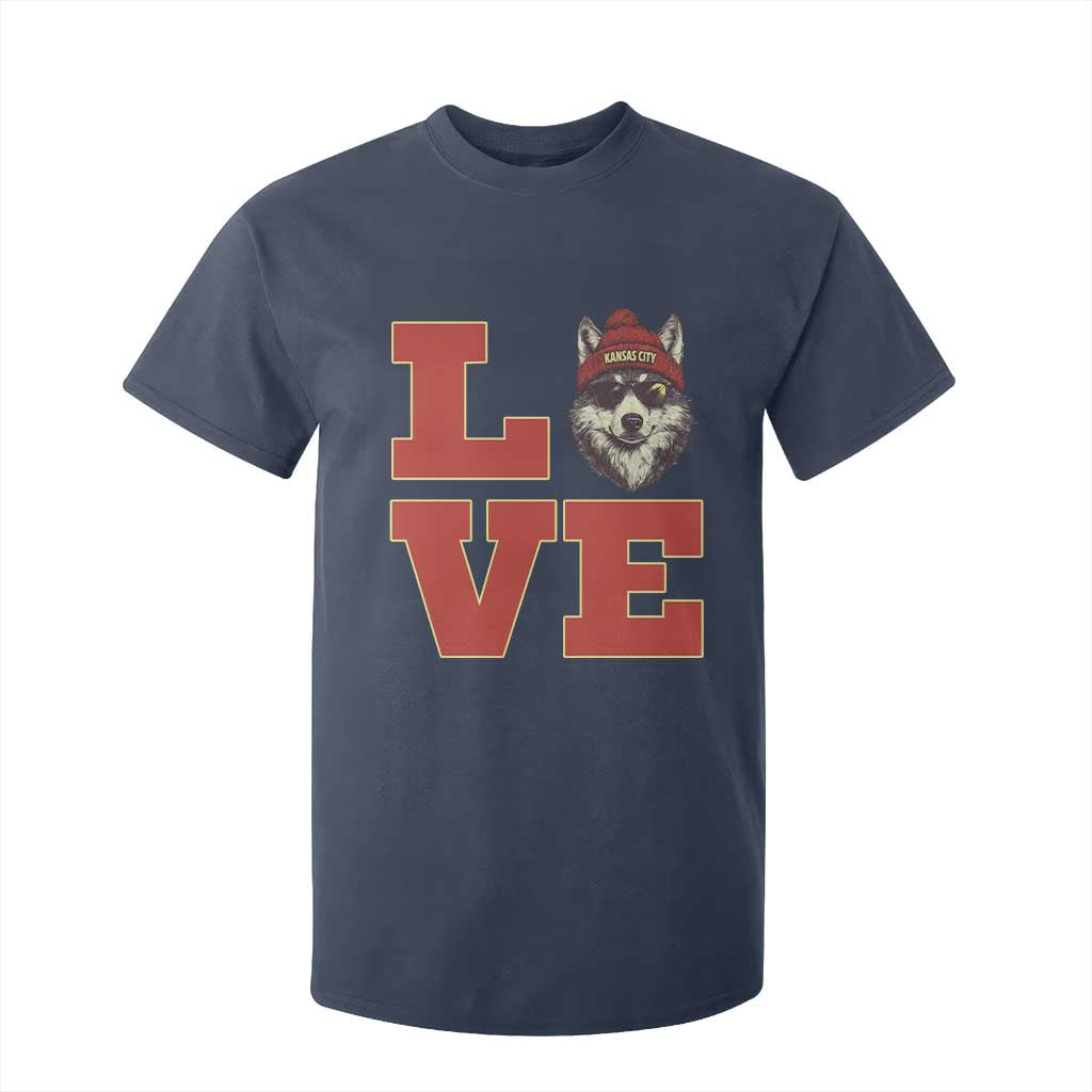 Midwest Wolf Football Pride T Shirt For Kid Game Day Gift TS12 Navy Print Your Wear