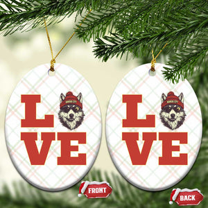 Midwest Wolf Football Pride Ceramic Ornament Game Day Gift TS12 Print Your Wear