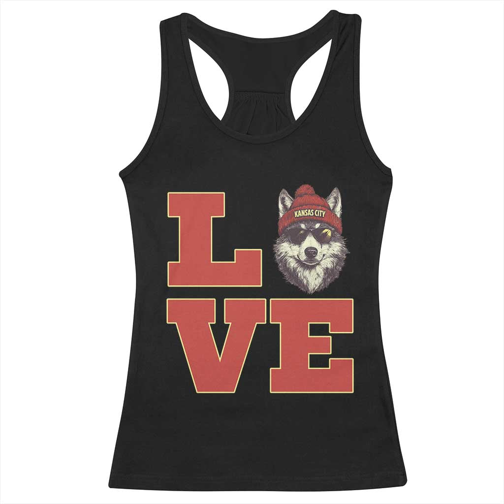 Midwest Wolf Football Pride Racerback Tank Top Game Day Gift TS12 Black Print Your Wear