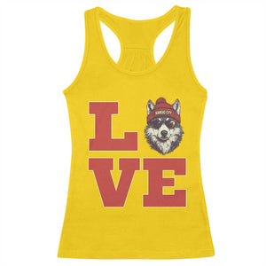 Midwest Wolf Football Pride Racerback Tank Top Game Day Gift TS12 Daisy Print Your Wear