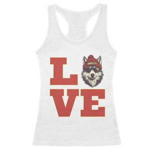 Midwest Wolf Football Pride Racerback Tank Top Game Day Gift TS12 White Print Your Wear