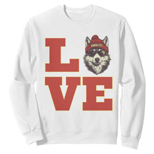 Midwest Wolf Football Pride Sweatshirt Game Day Gift TS12 White Print Your Wear