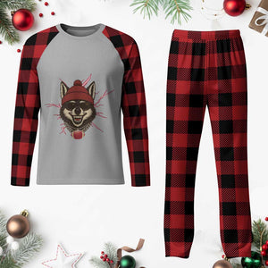 Howling Wolf Spirit For The Midwest Football Fan Plaid Pajama Set TS12 Buffalo Plaid Print Your Wear