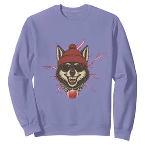 Howling Wolf Spirit For The Midwest Football Fan Sweatshirt TS12 Violet Print Your Wear