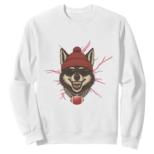 Howling Wolf Spirit For The Midwest Football Fan Sweatshirt TS12 White Print Your Wear