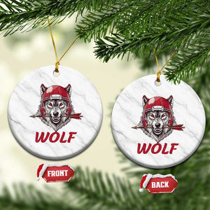 Midwest Game Day Lifestyle Ceramic Ornament Football Fan Gift TS12 1pc White Marble Print Your Wear